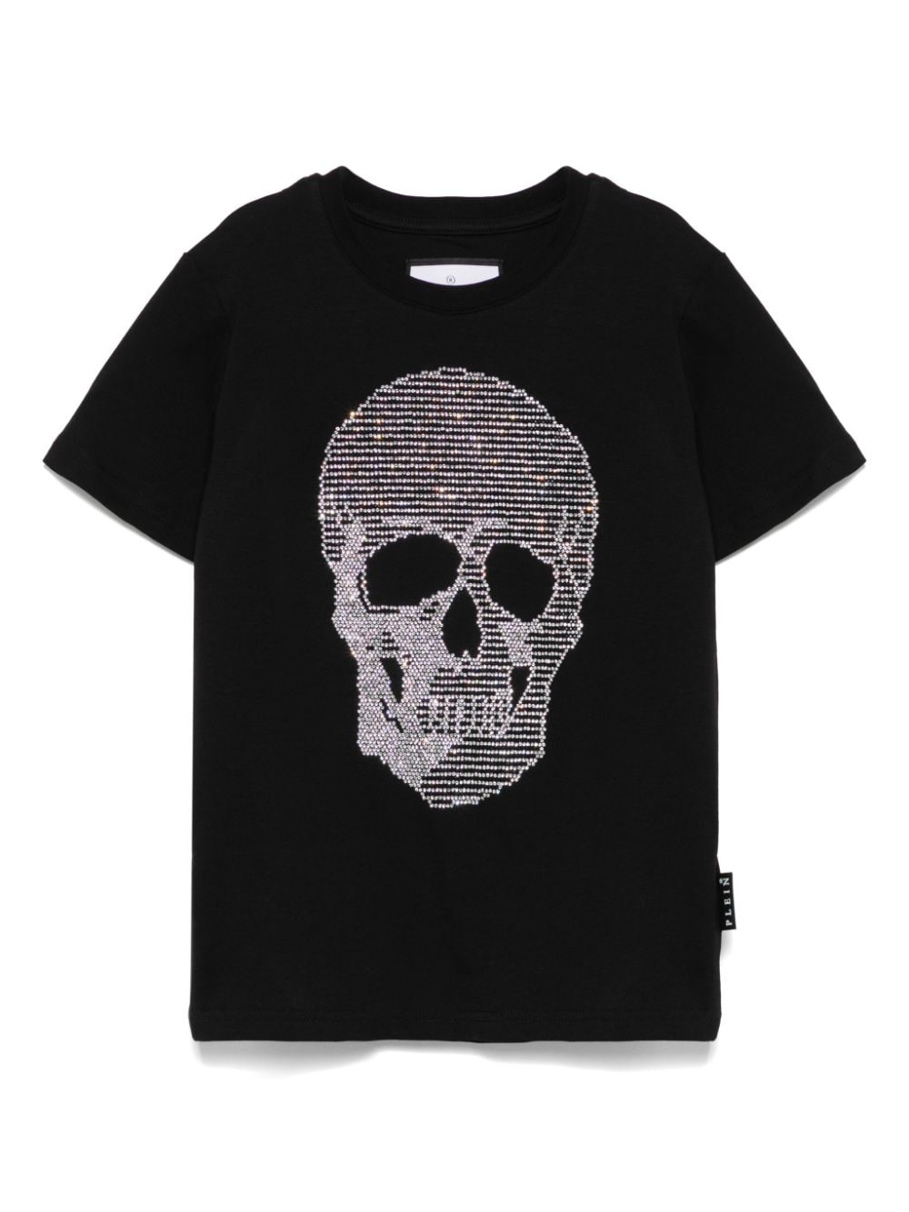 PHILIPP PLEIN JUNIOR SKULL-MOTIF CREW-NECK T-SHIRT 