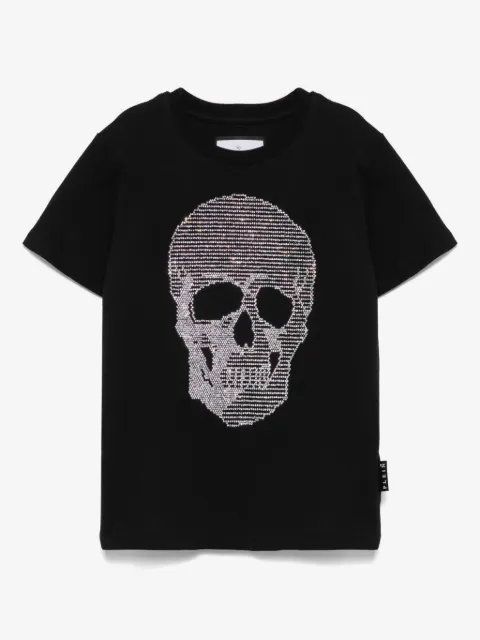 Philipp Plein Junior skull-motif crew-neck T-shirt