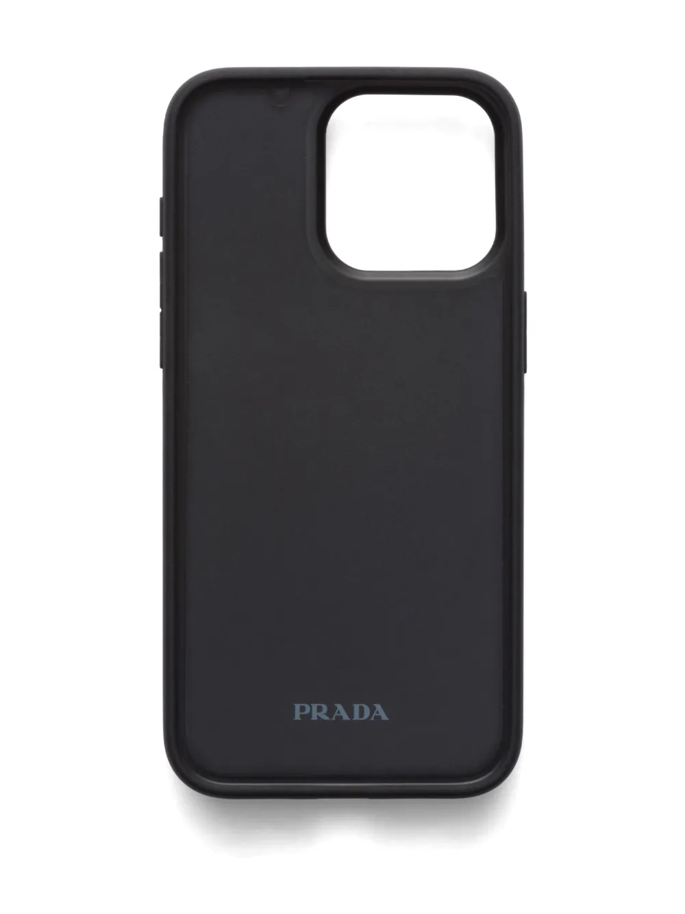 Prada Triangle-logo Iphone 15 Pro Max Case In Black