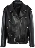 Prada nappa-leather biker jacket - Black