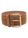 SANDRO suede belt - Brown