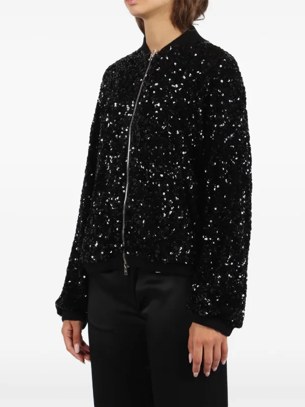 【送料&関税込】Herno Bomber Jacket With Sequins Herno sequin-embellished Bomber Jacket | Gold | FARFETCH