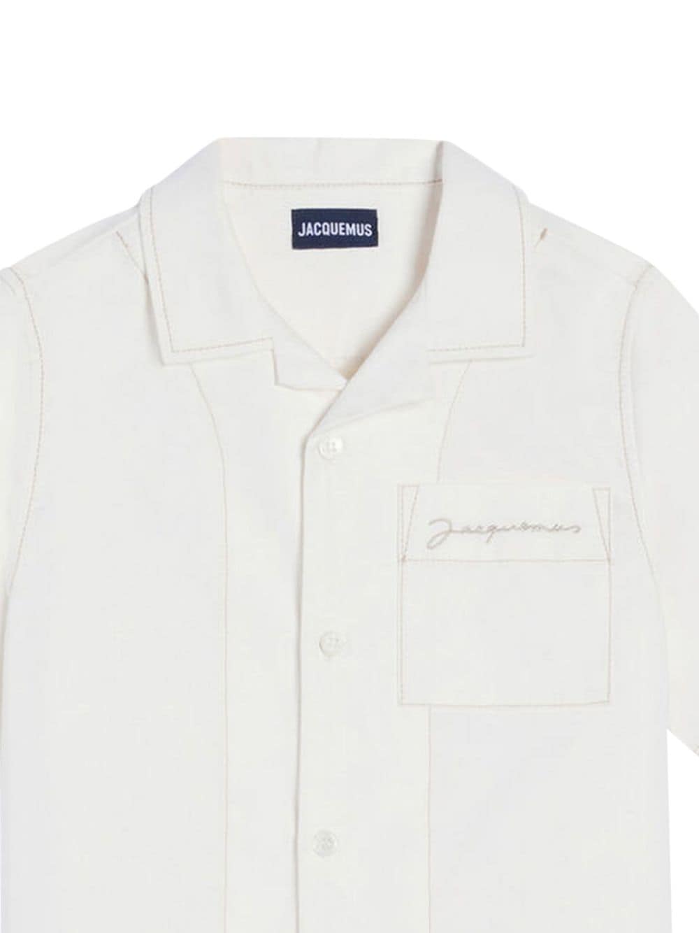 JACQUEMUS L'ENFANT Katoenen shirt - Wit