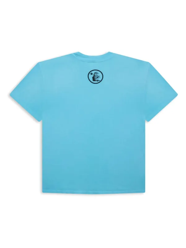HELLSTAR Camiseta Box Logo | Azul | FARFETCH BR