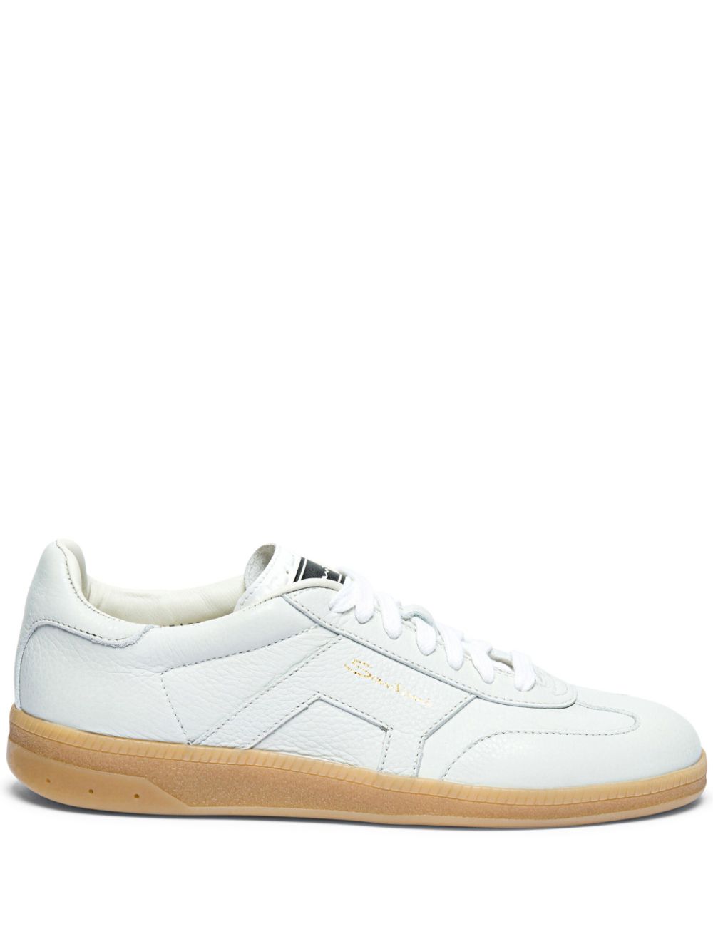 Santoni Leren sneakers Wit