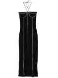 Oséree Gem midi dress - Black