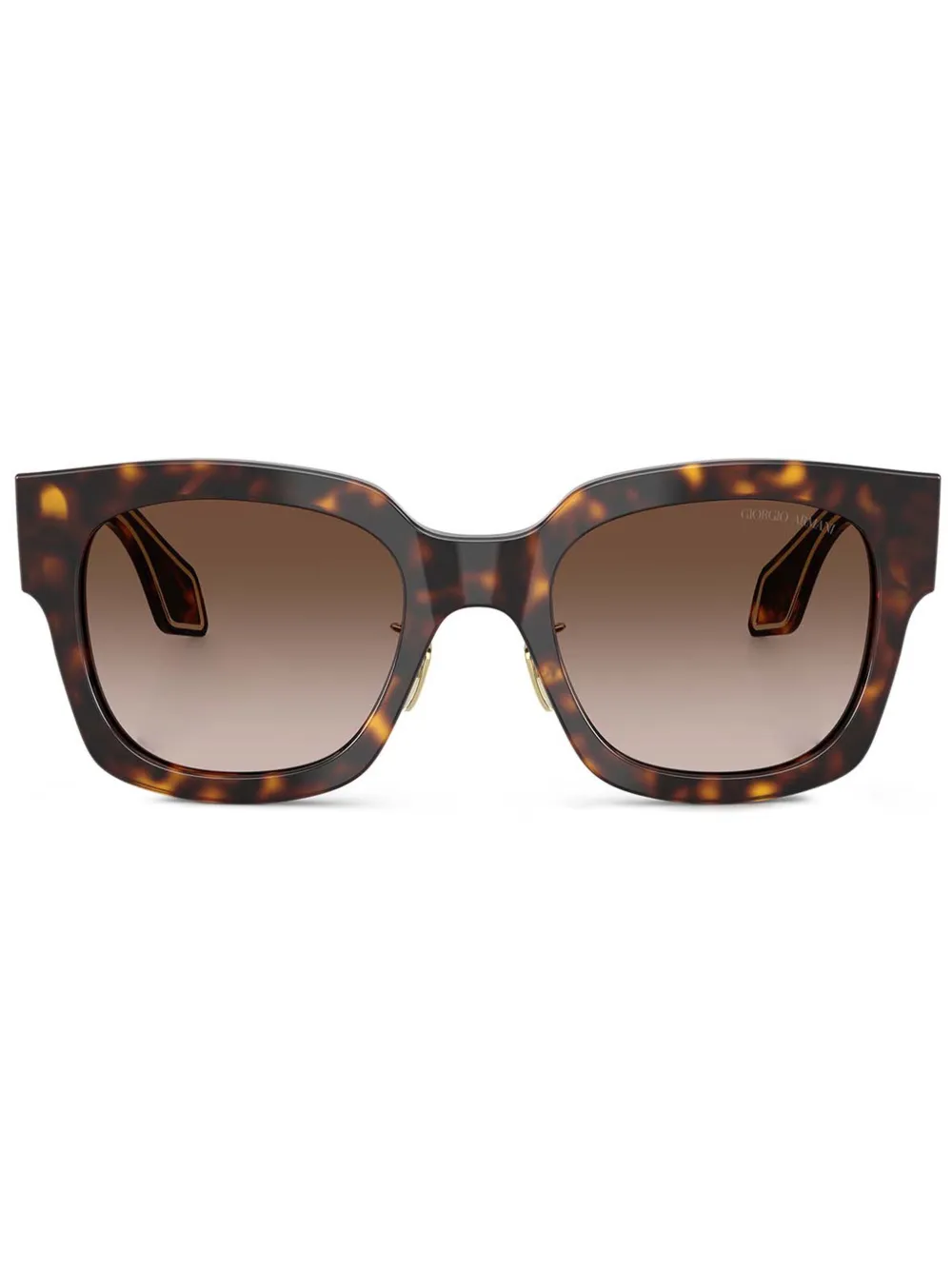 Giorgio Armani Brille mit eckigem Gestell - Braun
