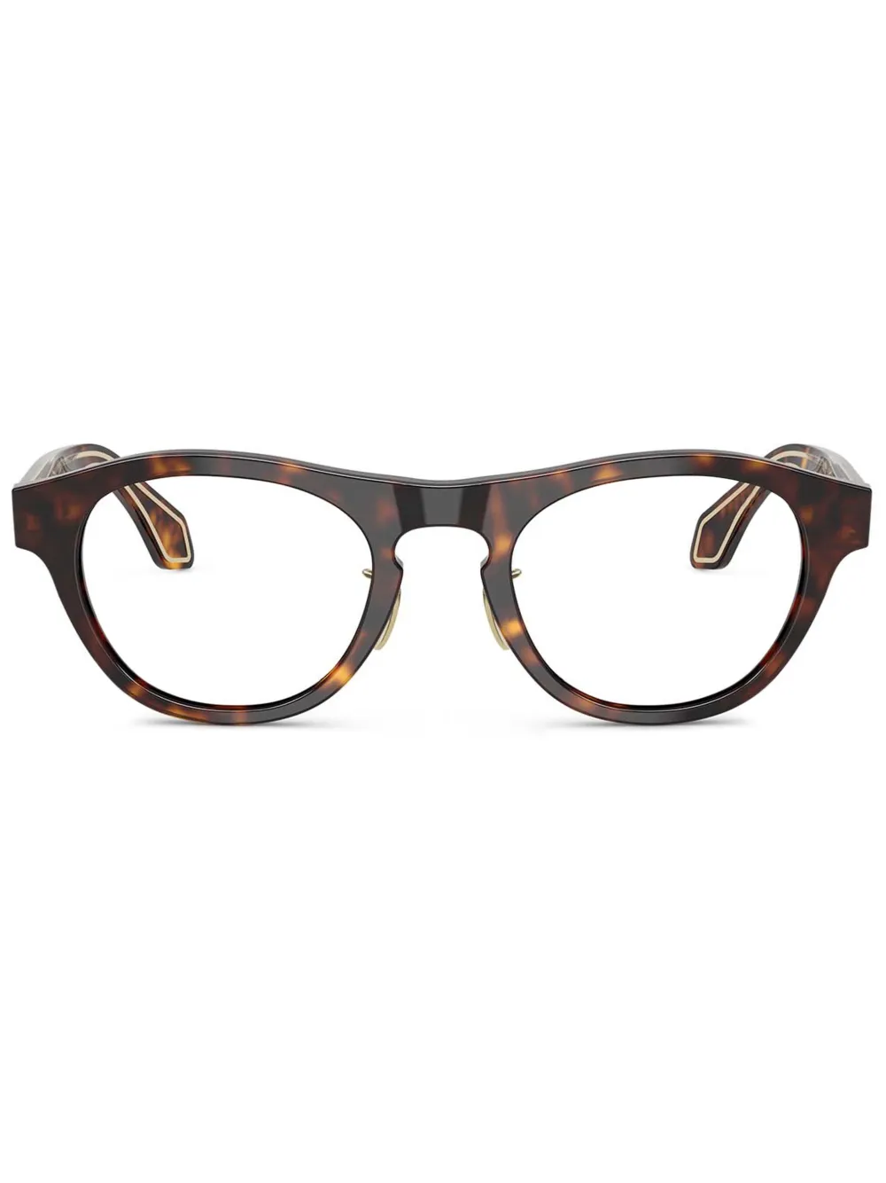 Giorgio Armani cat-eye frame glasses | Brown | Image 1