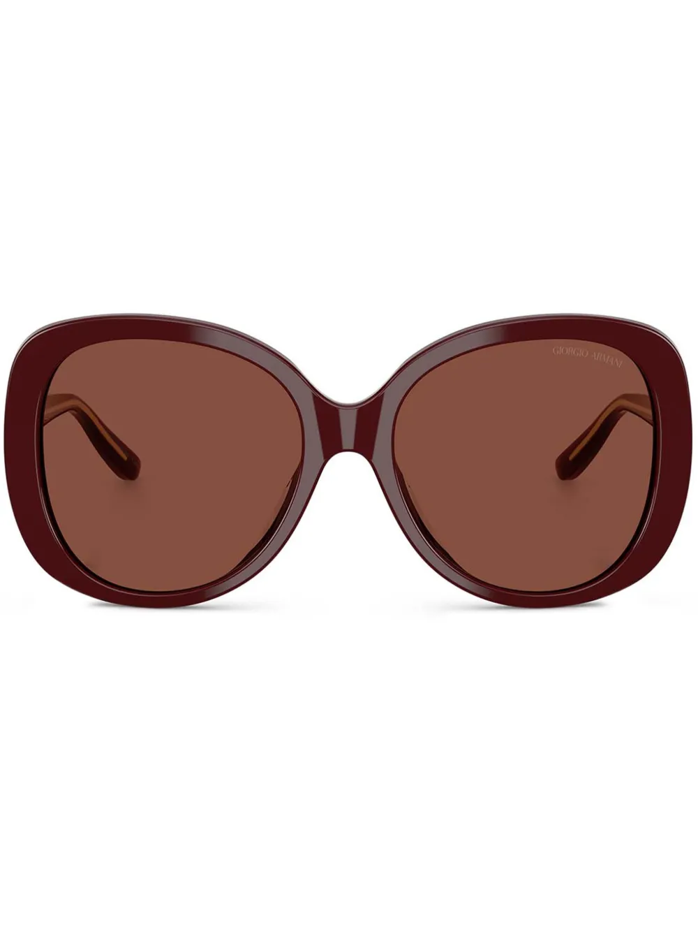 Giorgio Armani Occhiali da sole squadrati - Rosso