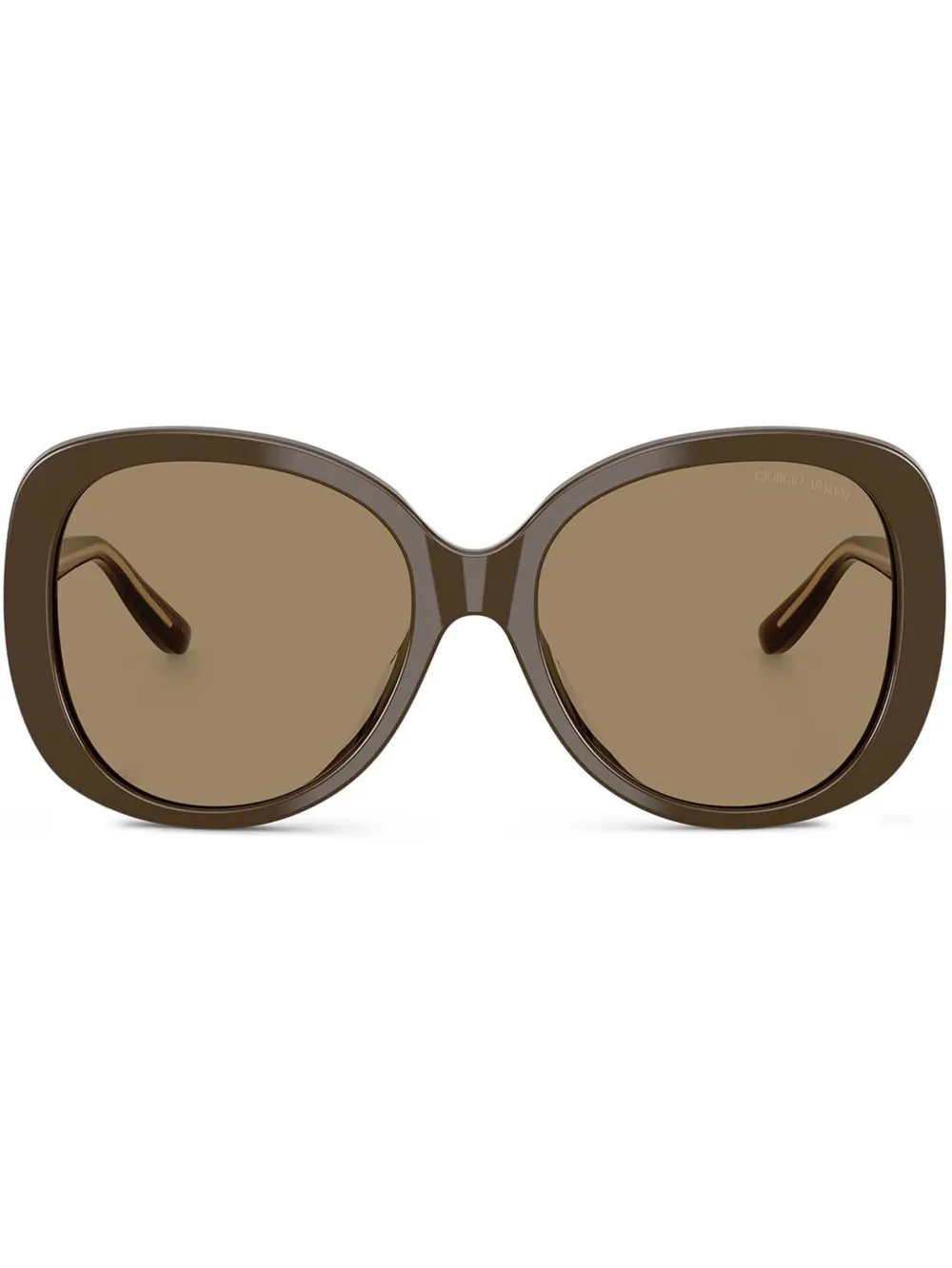 Giorgio Armani Occhiali da sole tondi - Marrone