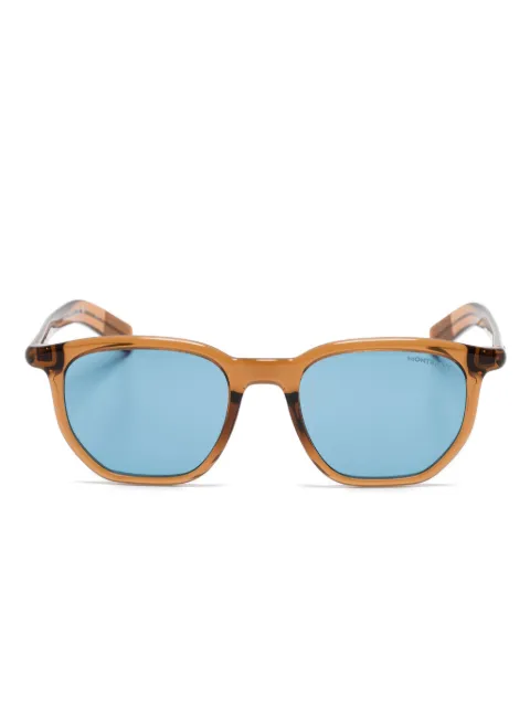 Montblanc geometric-frame sunglasses
