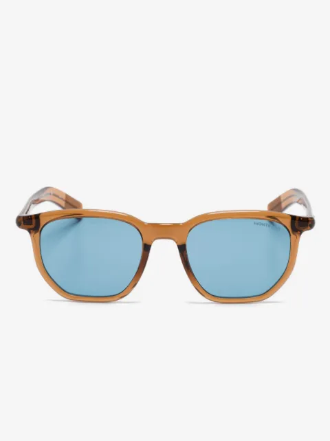 Montblanc geometric-frame sunglasses