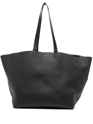 FENDI レザー トートバッグ | ブラック | FARFETCH JP