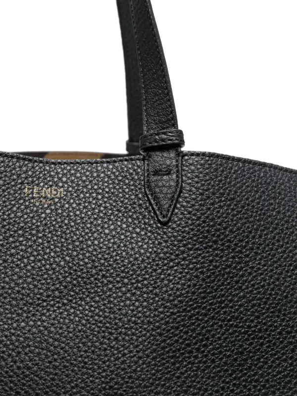 FENDI セレリア ダイアゴナル ハンドバッグ L | ブラック | FARFETCH JP
