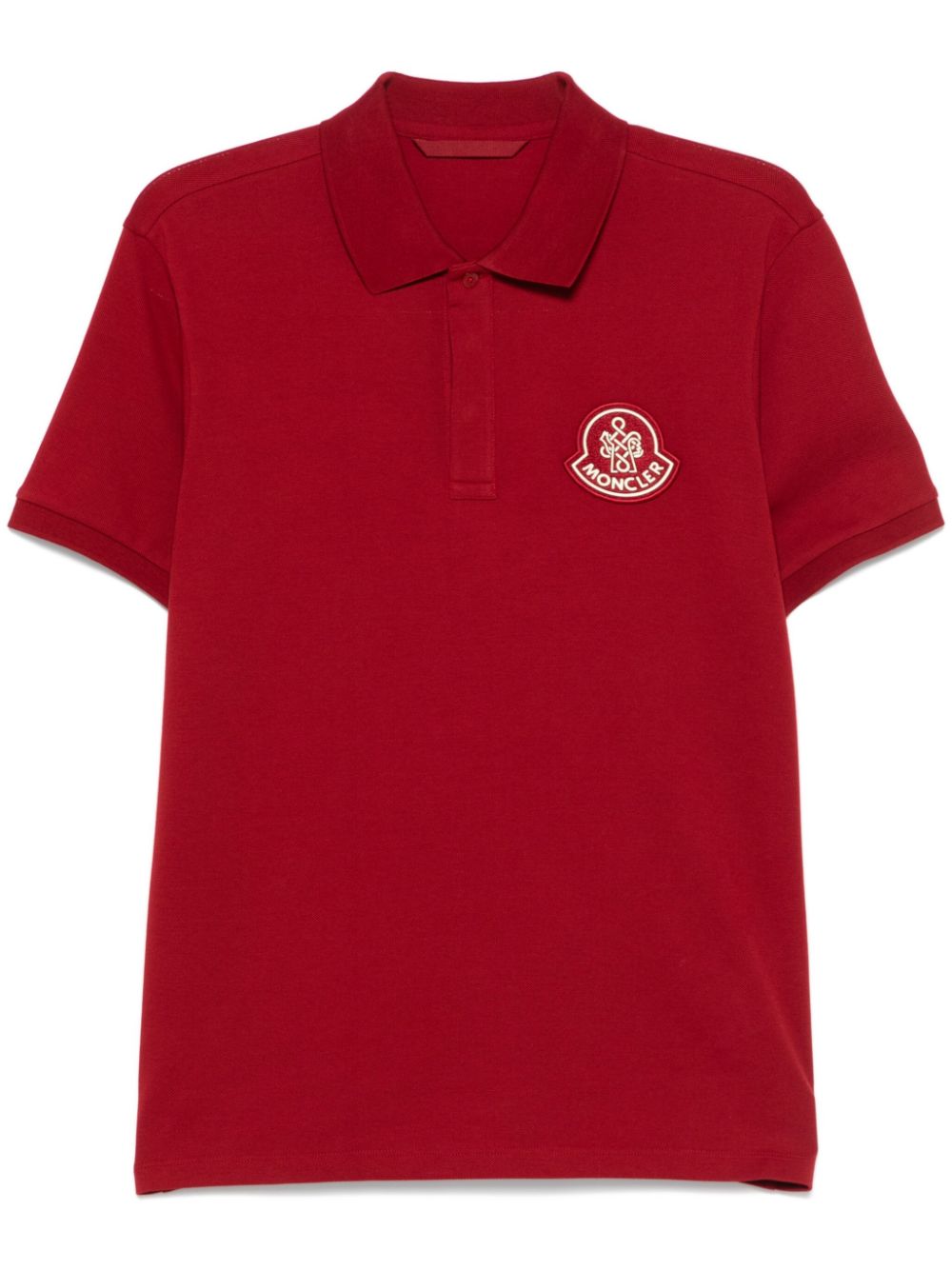 Moncler Poloshirt met korte mouwen Rood