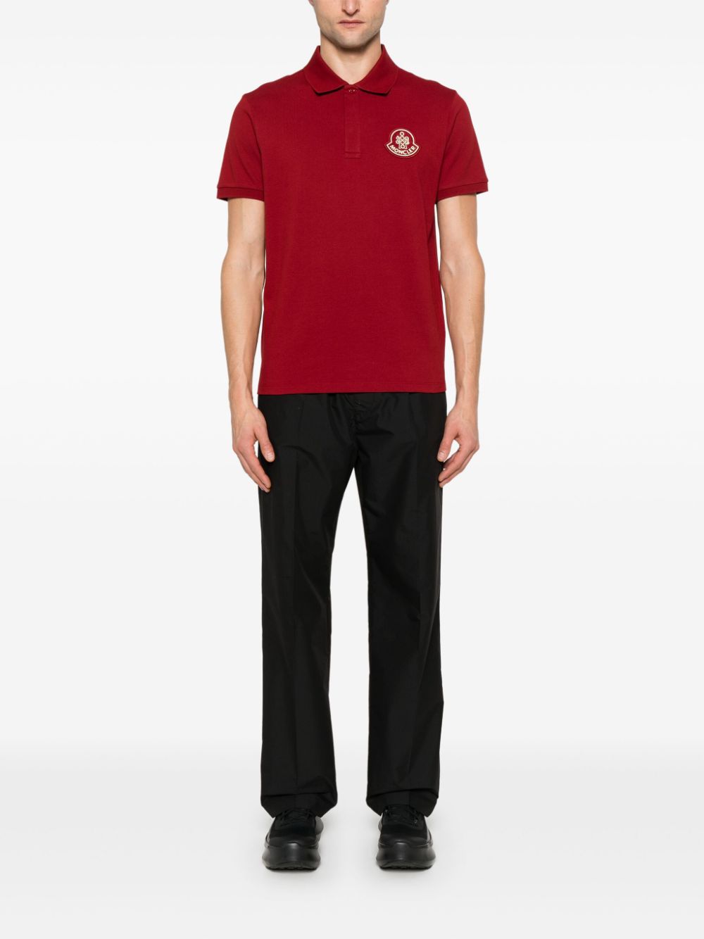 Moncler Poloshirt met korte mouwen - Rood