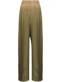 Prada gradient twill palazzo pants - Green