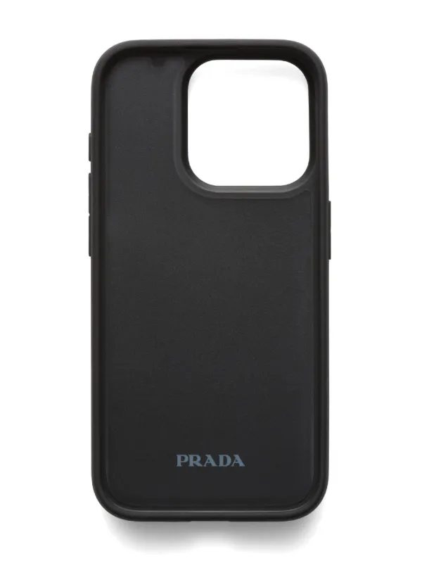 Prada Capa Para iPhone 15 Pro Com Logo | Azul | FARFETCH BR