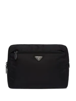 Prada Small Re-Nylon Pouch | Black | FARFETCH
