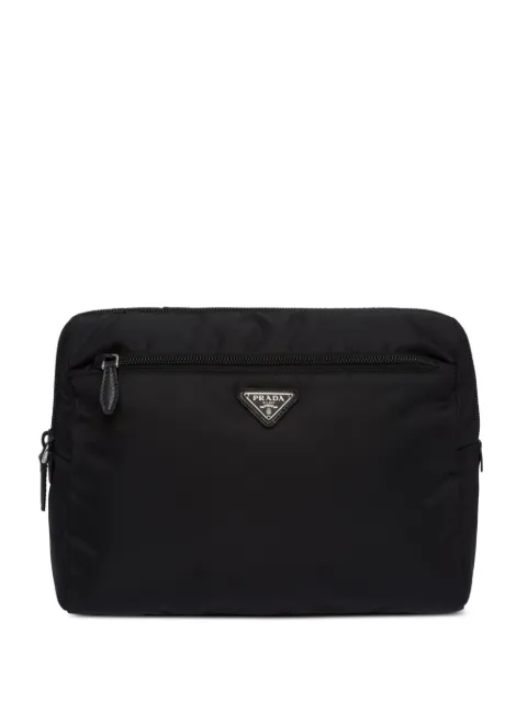 Prada bolsa de mano con logo triangular