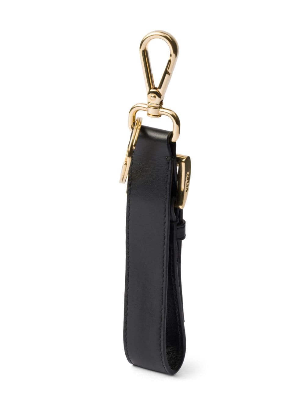 Prada Leren sleutelhanger - Zwart