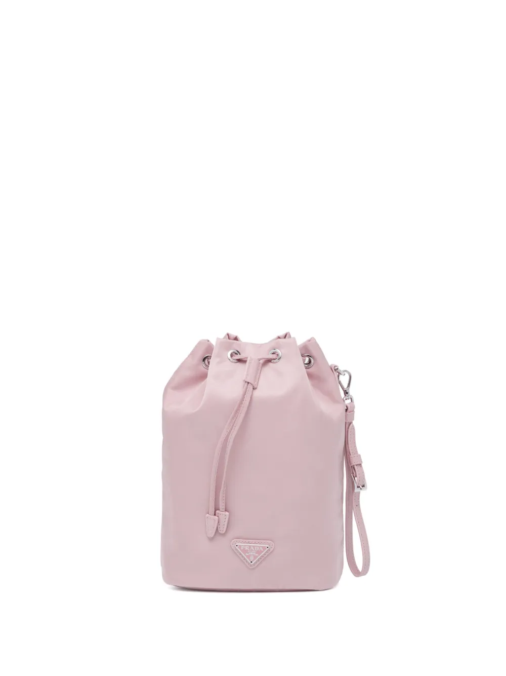 Prada Bolsa mini com logo triangular | Rosa | Image 1