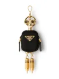 Prada robot charm keychain - Black