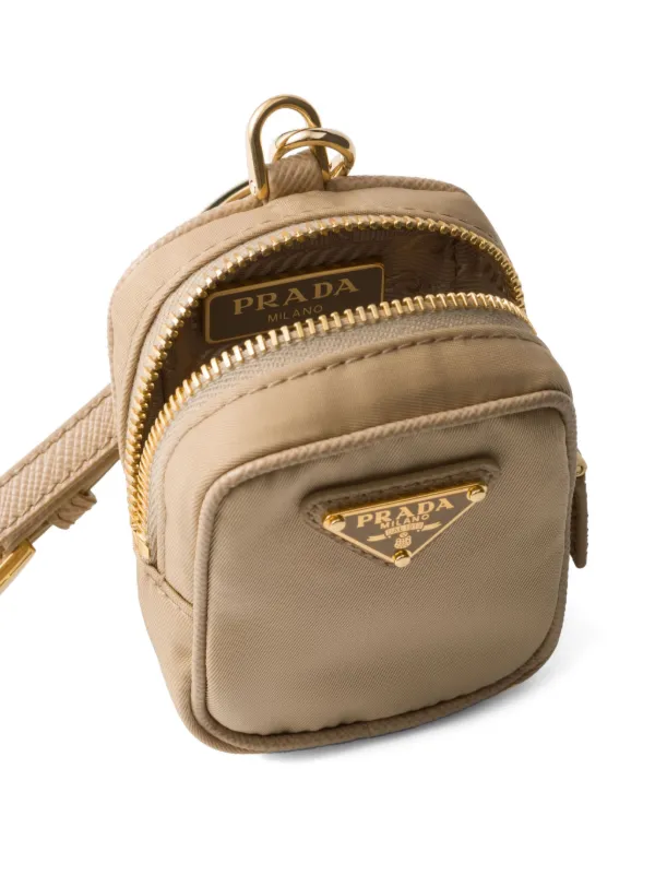Prada リエディション 1978 キーチェーン ポーチ ミニ | ニュートラル