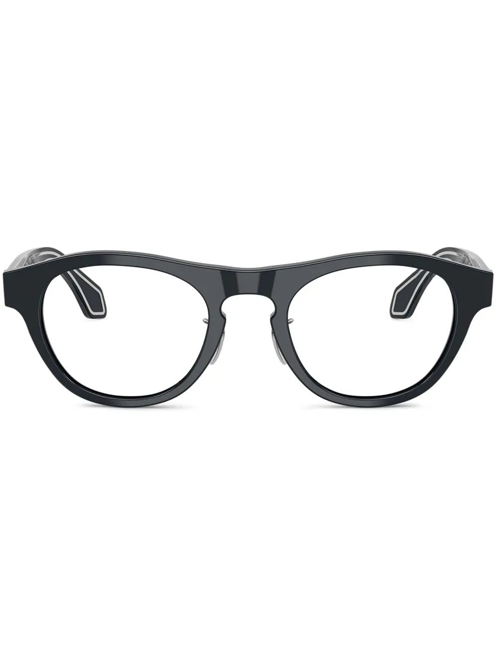 Giorgio Armani round-frame glasses | Blue | Image 1