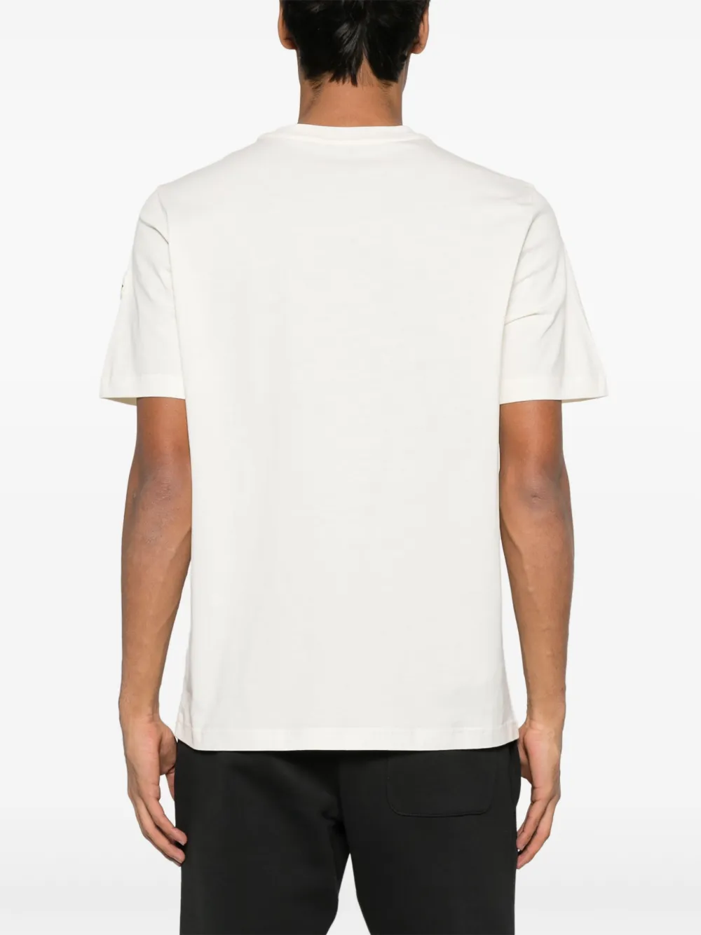 Moncler T-shirt met logoprint Wit