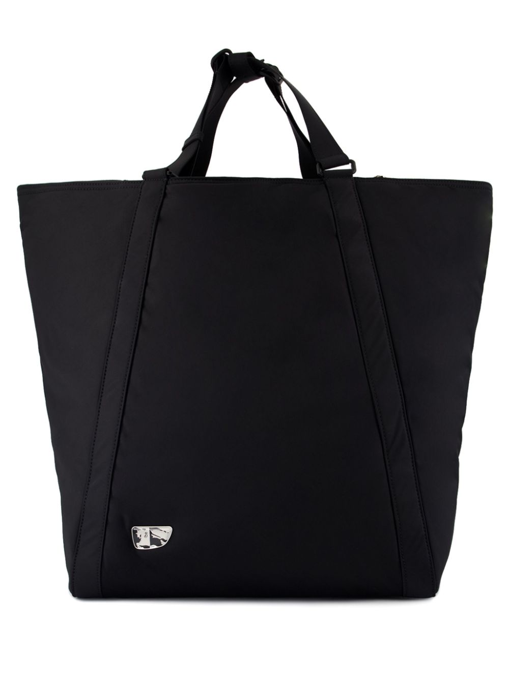 Burberry Shield Field Tote Bag In Black