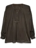 Uma Wang Tillie blouse - Brown