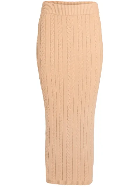 SER.O.YA Prunella cable-knit skirt