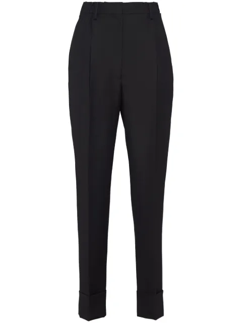 Prada pressed-crease tailored trousers 