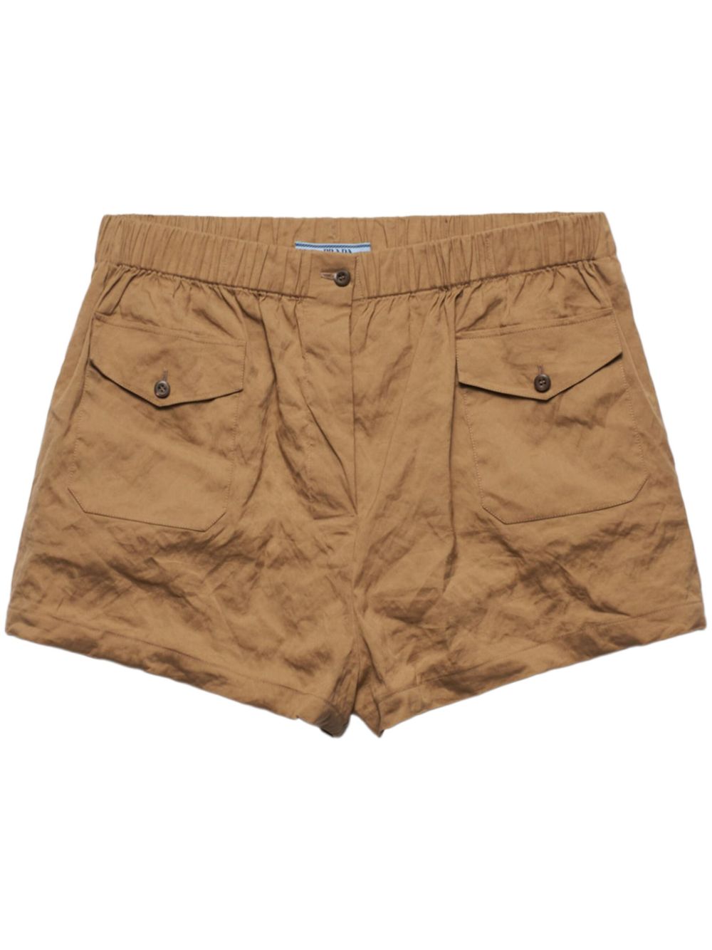 Prada Antiqued poplin shorts - Neutrals