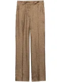 Prada high-waist twill pants - Brown