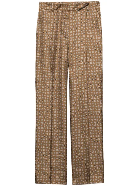 Prada high-waist twill pants