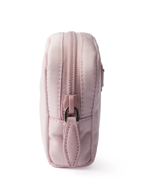 Prada logo-triangle make-up Bag | Pink | FARFETCH