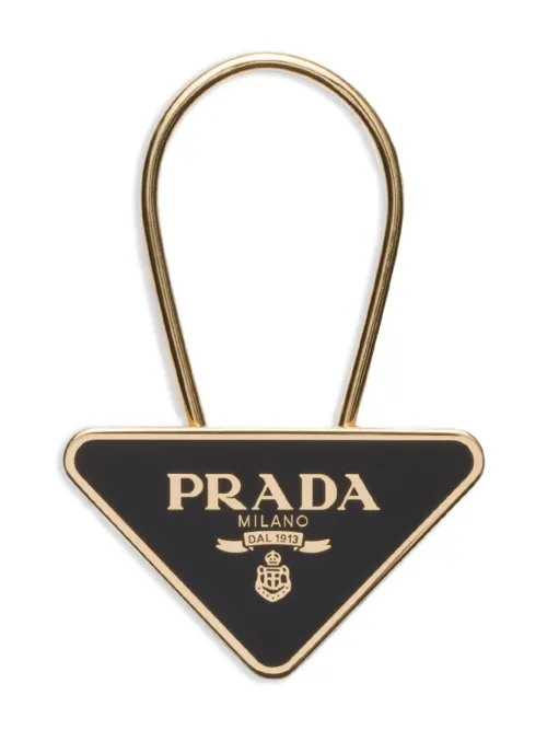 Prada porte-clés à plaque logo - Prada - Modalova