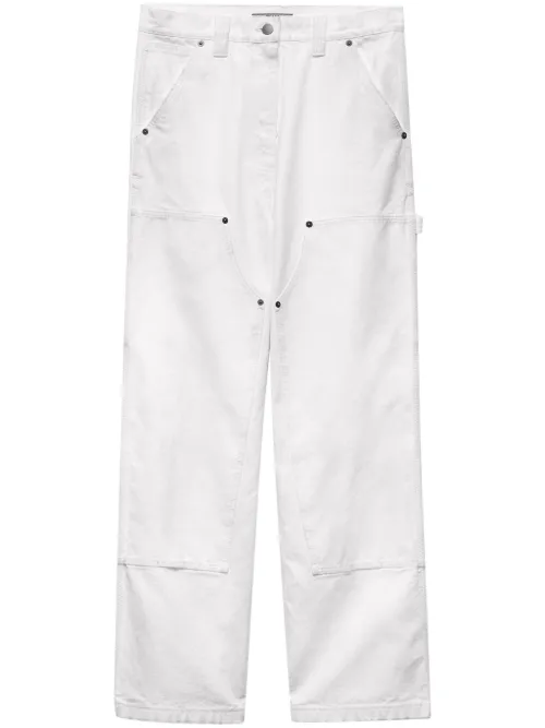 Prada pantalon en toile - Blanc - Prada - Modalova