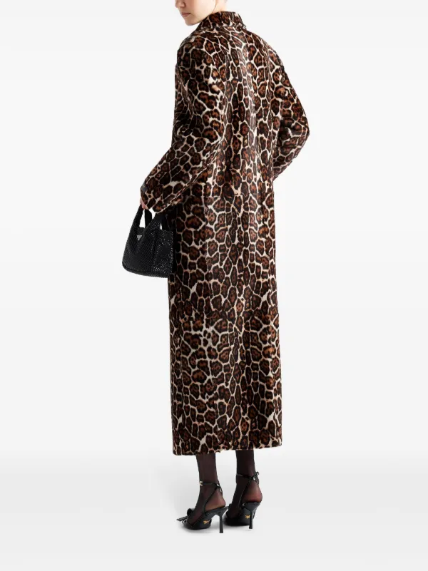 【送料&関税込】Prada Coat With Animal Print Prada Animal-Print Coat | Sendegaro DE