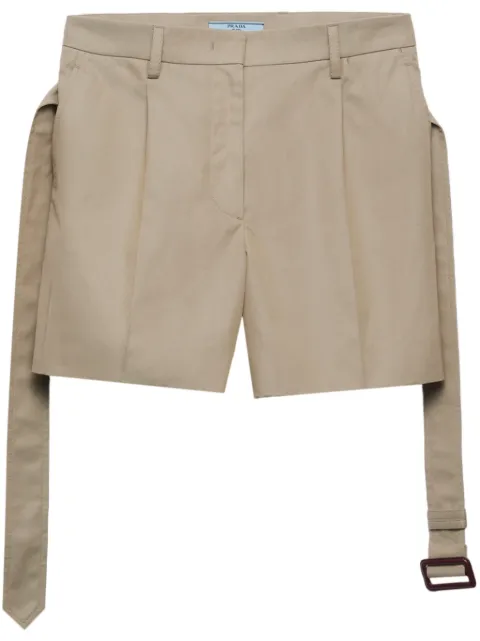 Prada bermudas con pretina elástica