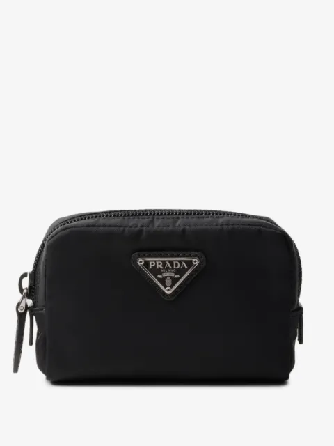 Prada triangle-logo pouch