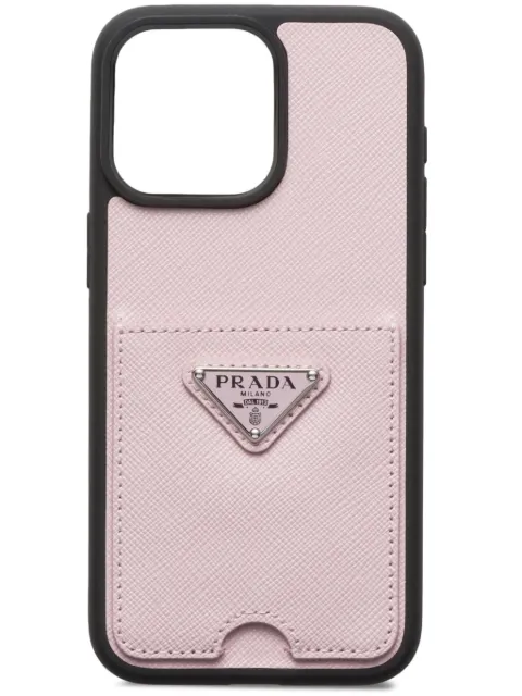 Prada iPhone 15 Pro Max-Hülle mit Triangel-Logo