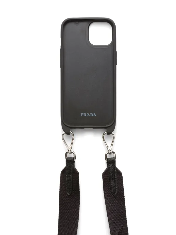 Prada トライアングルロゴ iPhone 15 Max ケース | ピンク | FARFETCH JP