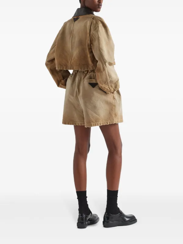 Prada ショートパンツ | ニュートラル | FARFETCH JP