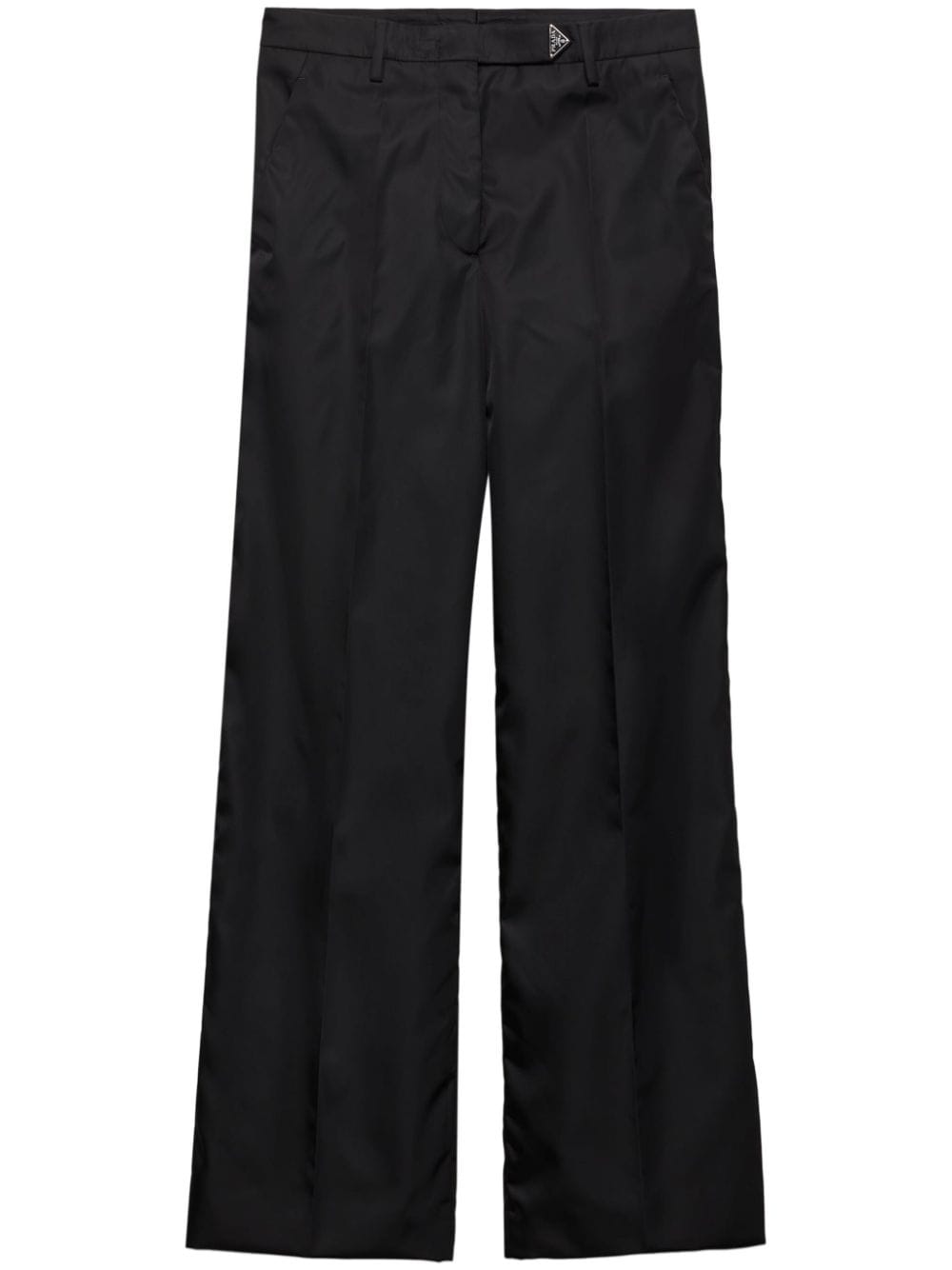 PRADA TRIANGLE-LOGO STRAIGHT TROUSERS 