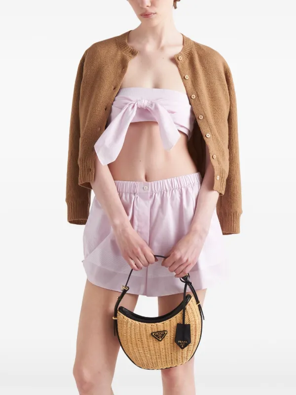 Prada Cotton Shorts | Pink | FARFETCH VN