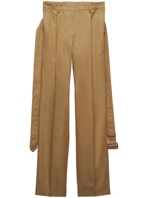 Prada pantalon en sergé - Marron - Prada - Modalova