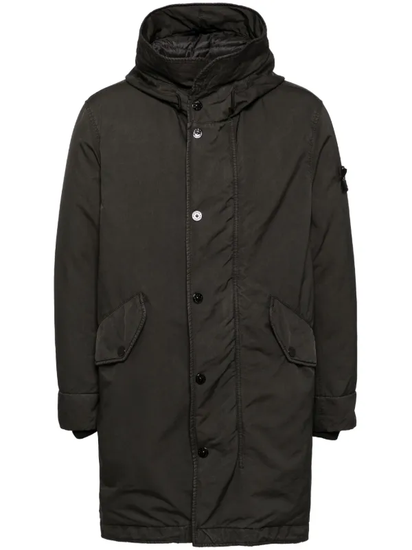 Stone Island ダウンジャケット | ブラック | FARFETCH JP